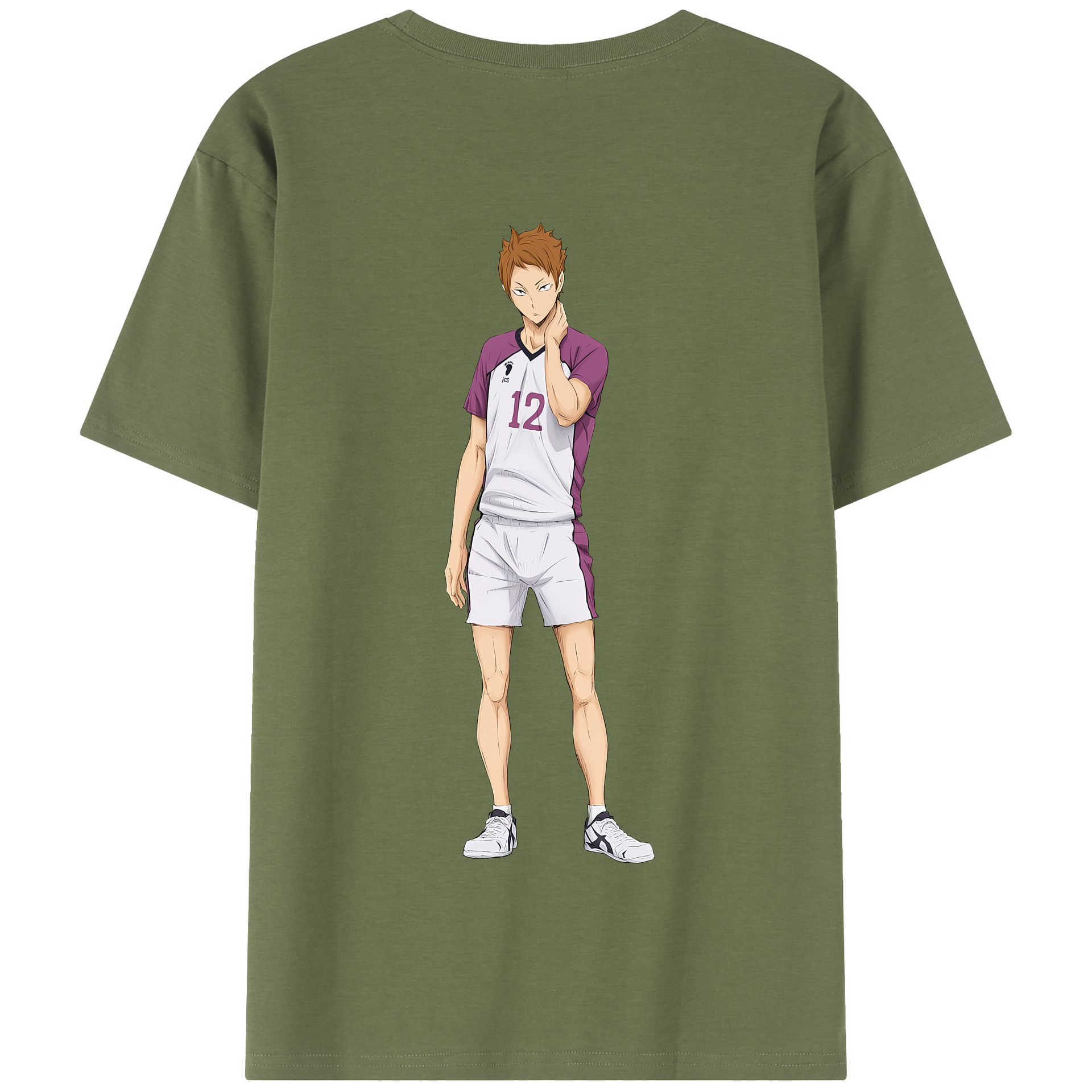 （画像用） ハイキュー!! Haikyu!! 綿100％半袖Tシャツ（背面プリント）